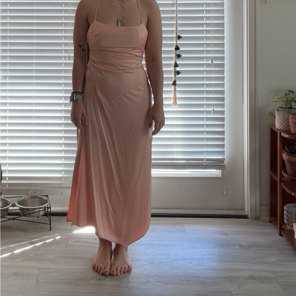 Light pink midi‎ dress